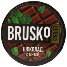 Смесь Brusko 50 гр Strong Шоколад Мята (кальянная без табака)