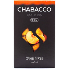 Смесь Chabacco 50 гр Medium Сочный Персик Juicy Peach (кальянная без табака)