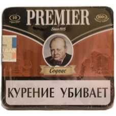 Сигариллы Premier 10 шт Cognac (Коньяк) портсигар