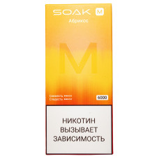 Вейп SOAK M 6000 Autumn Apricot Абрикос Одноразовый
