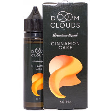 Жидкость Doom Clouds 60 мл Cinnamon Cake 0 мг/мл + бустер на 1.5 мг/мл