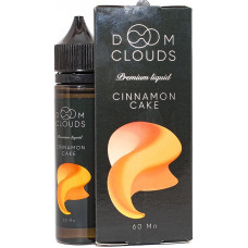 Жидкость Doom Clouds 60 мл Cinnamon Cake 0 мг/мл + бустер на 3 мг/мл
