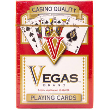 Карты игральные Luxlite Vegas Red 54л