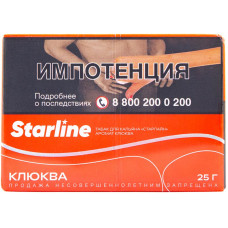 Табак Starline 25 гр Клюква