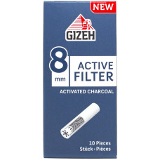 Фильтры для трубок GIZEH Filters Charcoal 8 мм 10 шт