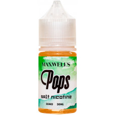 Жидкость Maxwells SALT 30 мл POPS 35 мг/мл Кисло-сладкая жвачка с киви и яблоком