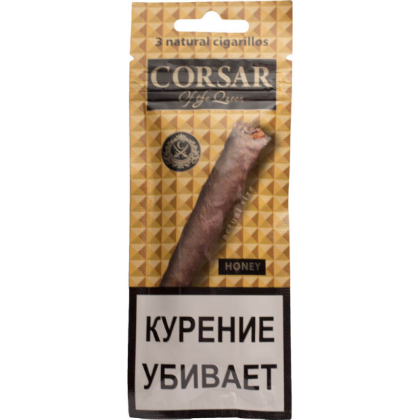 Сигариллы CORSAR 3шт 105мм Honey Мед (CORSAR Of The Queen Королевский ...