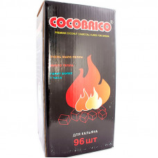 Уголь Cocobrico 96 кубиков 1 кг Кокосовый