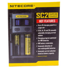 Зарядное устройство Nitecore SC2 Supercharger 2x (универсальное для всех аккумуляторов)