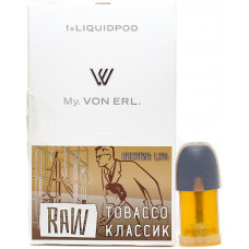 Картриджи Von Erl Raw Tobacco 12 мг/мл (Табак) 1шт
