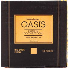 Уголь Oasis 18 куб Кокосовый 0.25 кг 25 мм