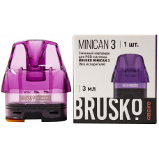 Brusko Minican 3 Pod 3 мл Фиолетовый Картридж 1 шт Без Испарителя