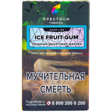 Табак Spectrum Hard Line 40 гр Ледяная фруктовая жвачка Ice Fruit Gum