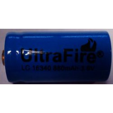 Аккумулятор 16340 Ultrafire (CR123A) 880 mAh 3.6V незащищенный