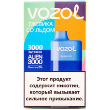 Вейп Vozol Alien 3000 тяг Ежевика со Льдом 2% Одноразовый