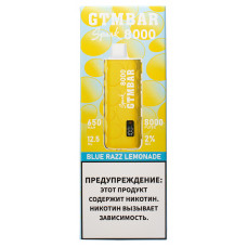 Вейп GTMBar Spark 8000 Blue Razz Lemonade Одноразовый GTM Bar