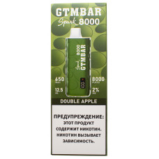 Вейп GTMBar Spark 8000 Double Apple Одноразовый GTM Bar