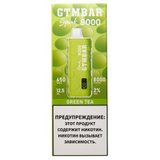 Вейп GTMBar Spark 8000 Green Tea Одноразовый GTM Bar