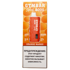 Вейп GTMBar Spark 8000 Orange Mango Одноразовый GTM Bar