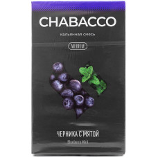 Смесь Chabacco 50 гр Medium Черника Мята Blueberry Mint (кальянная без табака)