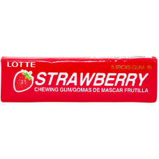 Жвачка Lotte Strawberry (5 пластинок) (Жевательная резинка)
