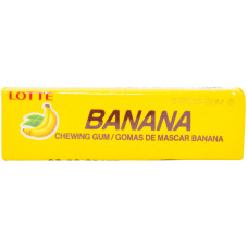 Жвачка Lotte Banana (5 пластинок) (Жевательная резинка)