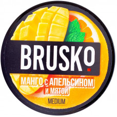 Смесь Brusko 50 гр Medium Манго с Апельсином и Мятой (кальянная без табака)