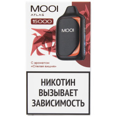 Вейп MOOI Atlas 15000 тяг Спелая Вишня 2% 11 мл 650 mAh Одноразовый