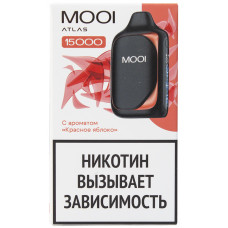 Вейп MOOI Atlas 15000 тяг Красное Яблоко 2% 11 мл 650 mAh Одноразовый