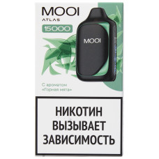 Вейп MOOI Atlas 15000 тяг Горная Мята 2% 11 мл 650 mAh Одноразовый