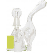 Бонг стекло Recycler Oil pipe h=135мм Black Leaf 221803 с Листиком