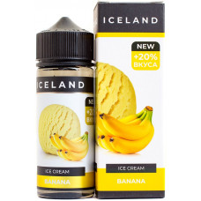 Жидкость Iceland 120 мл Banana 0 мг/мл Жидкость Iceland 120 мл Banana 0 мг/мл