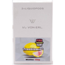 Картриджи Von Erl Frisco Troublemint Pink Lemonade Gum 12 мг/мл (Освежающий розовый лимонад) 2шт
