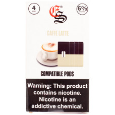 Картридж EON SMOKE PODS Caffe Latte 4 шт 1 мл 60 мг (совмещается с JUUL) Картридж EON SMOKE PODS Caffe Latte 4 шт 1 мл 60 мг (совмещается с JUUL)