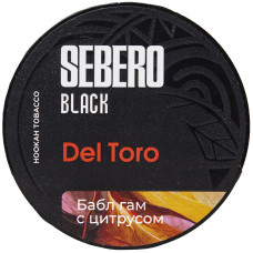 Табак Sebero Black 25 гр Бабл гам Цитрус Del Toro
