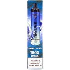Вейп INFLAVE Crystal 1800 тяг Energy Drink Энергетик 2% Одноразовый