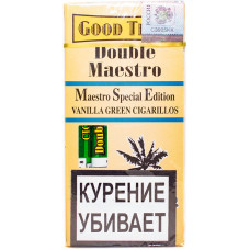 Сигариллы Good Times Double Maestro 5 шт Vanilla Дабл Маэстро зеленая ваниль