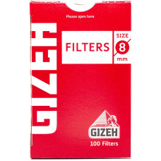 Фильтры для самокруток GIZEH Обычные 8 мм 100 шт