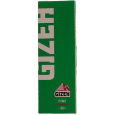 Бумага сигаретная GIZEH Fine Зеленая Cut Corners (скошенный угол) 50 листов
