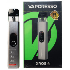 Vaporesso XROS 4 Kit Silver 1000 mAh Стальной